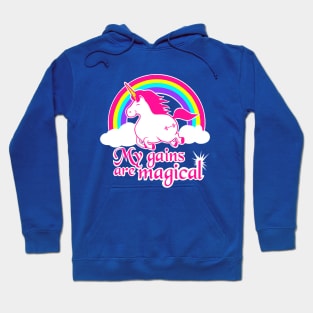 Barbell Unicorn, gym girl, weightlifting women, fitness Hoodie